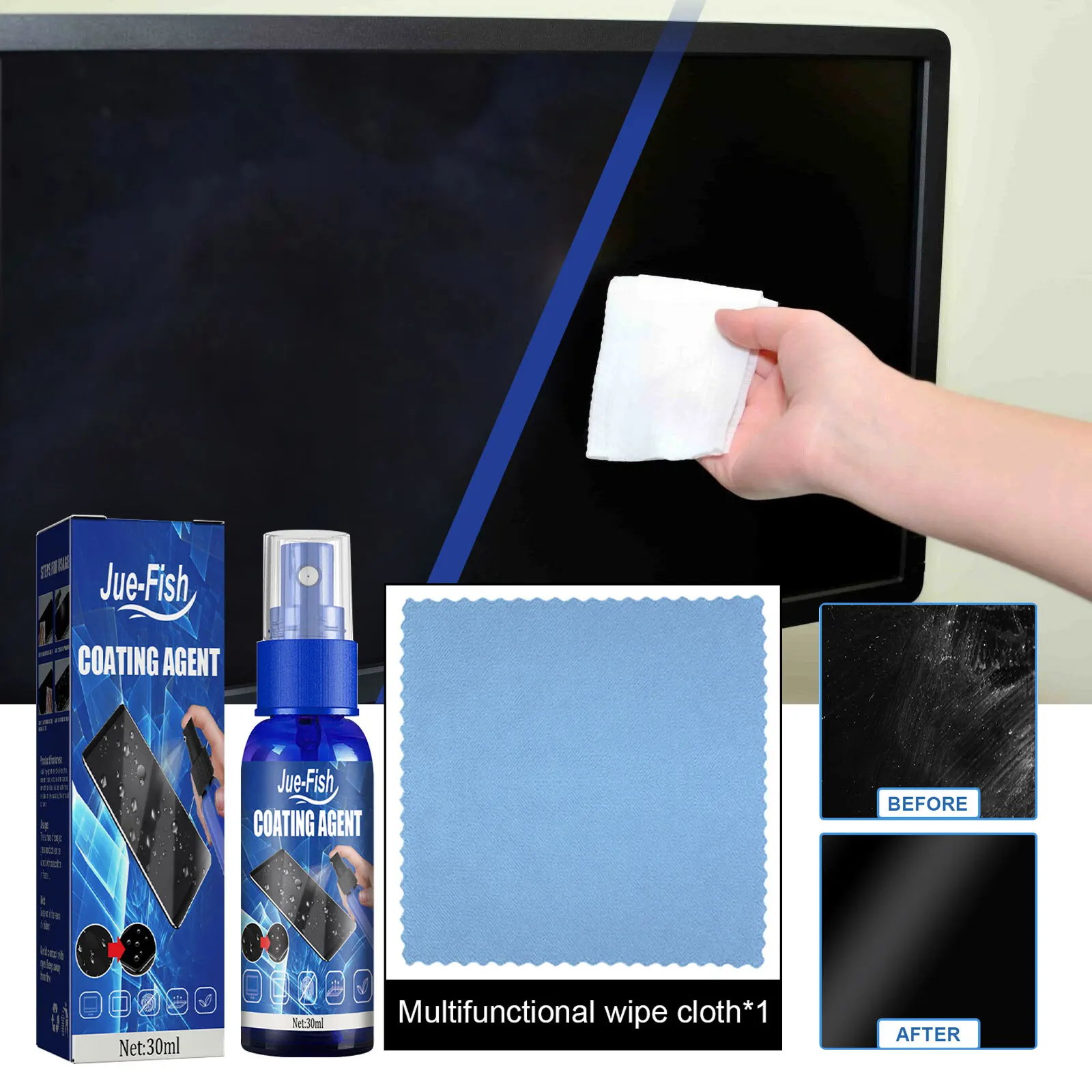Nano Liquid Coating - Ipad用スクリーンクリーニングエージェント,指紋防止,ナノコーティング,傷防止