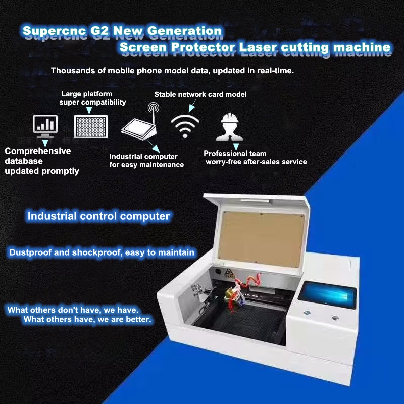 Hydrogel Screen Protector - 35W CO2レーザー切断機 ミニデスクトップカッター 携帯電話用ハイドロゲルTPUスクリーン保護フィルム用