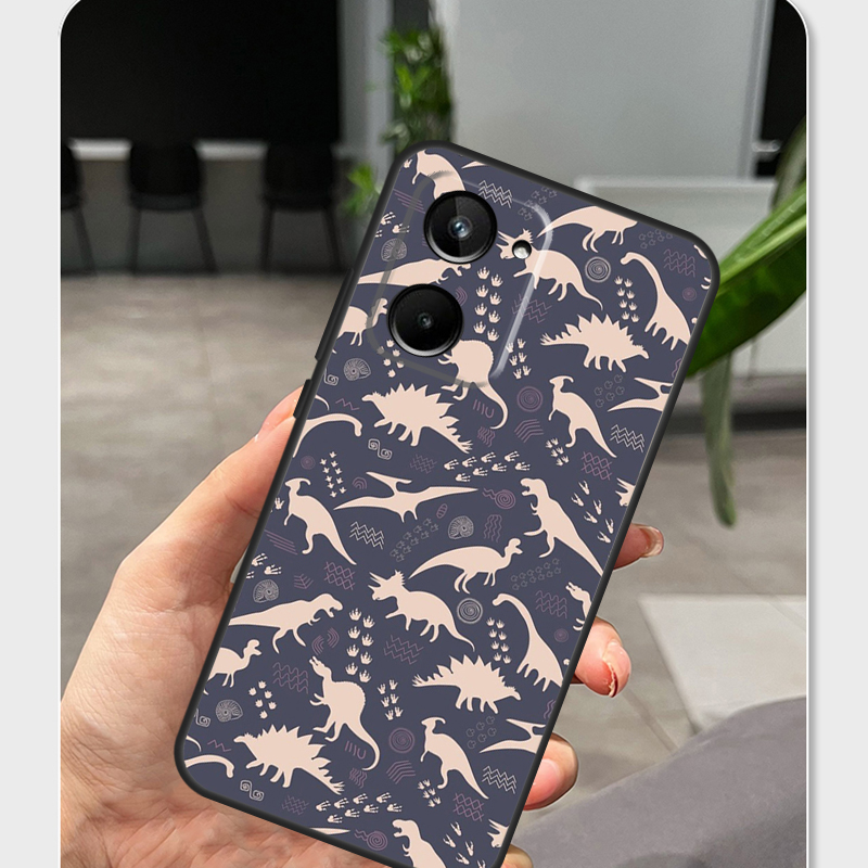 Dino King フローラル ダイナソー柄 Realme  - Realme C67 のレビューと価格