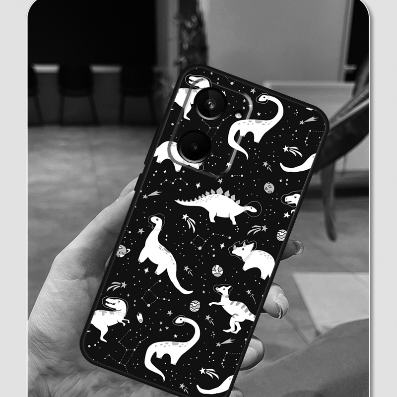 Dino King フローラル ダイナソー柄 Realme  - Realme C67 のレビューと価格