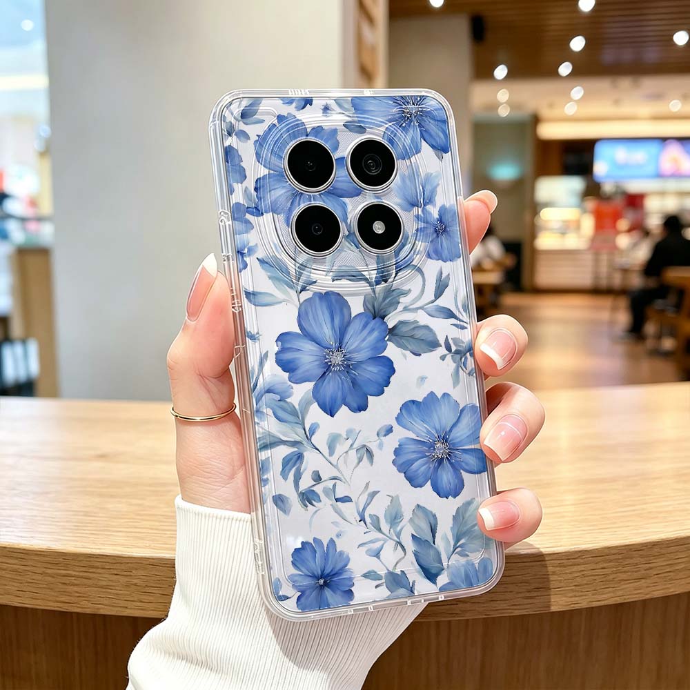 ブルー水彩花柄スマホケース Xiaomi POCO X7 X - Xiaomi Poco X6 のレビューと価格