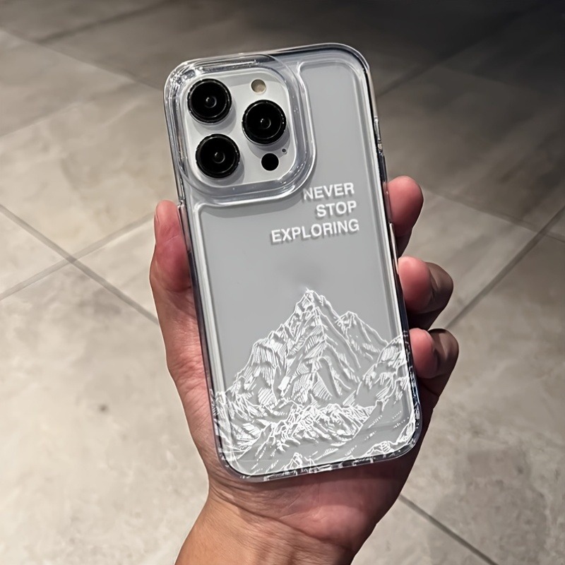 ネバーエクスプローリング マウンテンラインアート スマホケー - Apple Iphone 15 Pro Max のレビューと価格