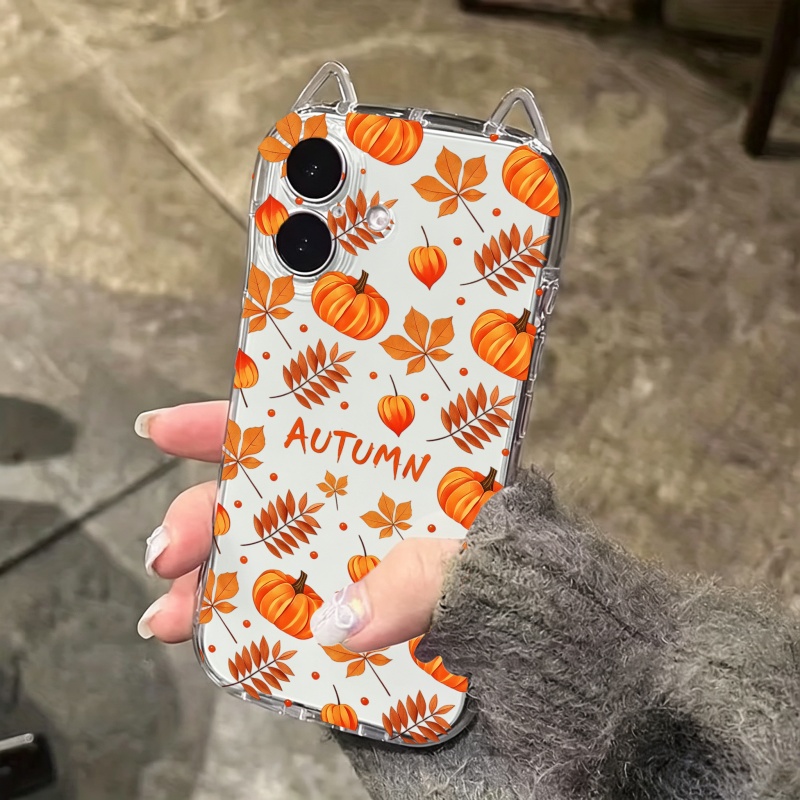秋のカボチャと落ち葉柄のiPhoneケース（iPhone 1 - Apple Iphone 15 Pro Max のレビューと価格