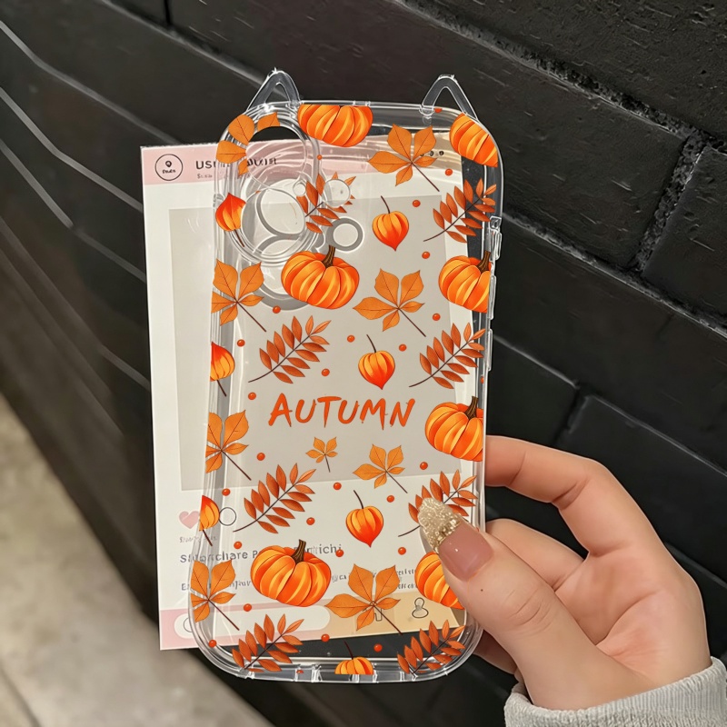 秋のカボチャと落ち葉柄のiPhoneケース（iPhone 1 - Apple Iphone 15 Pro Max のレビューと価格