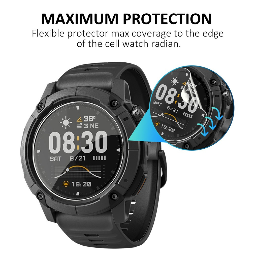 1～5個入り、Coros Nomad用、高画質透明強化ガラス - Hydrogel Screen Protector のレビューと価格
